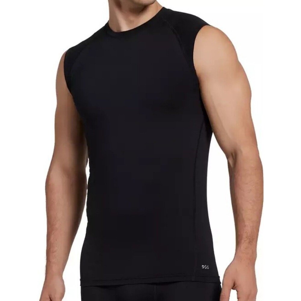DSG Black Compression Tank Top / Muscle Shirt - Size Medium Mens